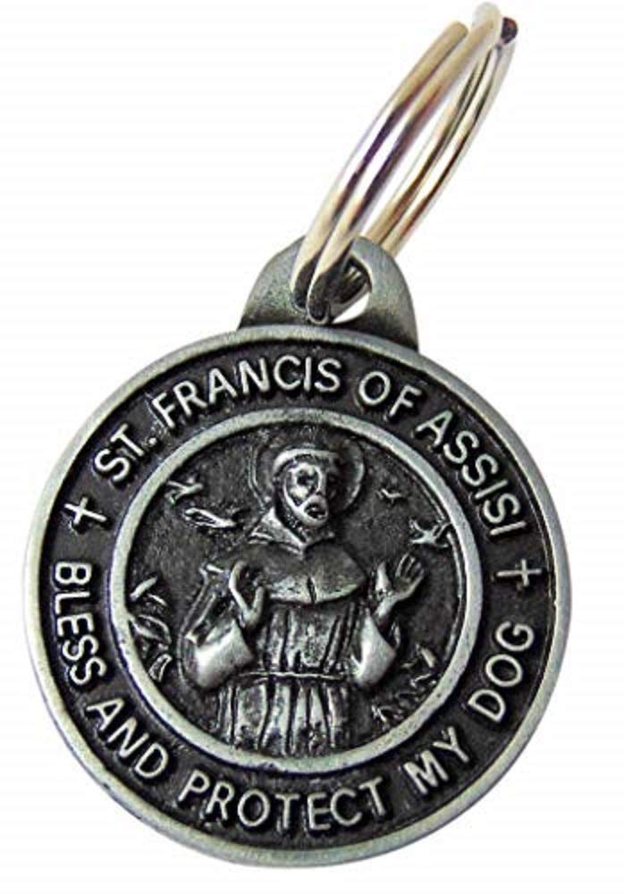 Westman Works St Francis Medal Set for Dogs Collar Pendant with Pet Prayer Gift Boxed - Image 1
